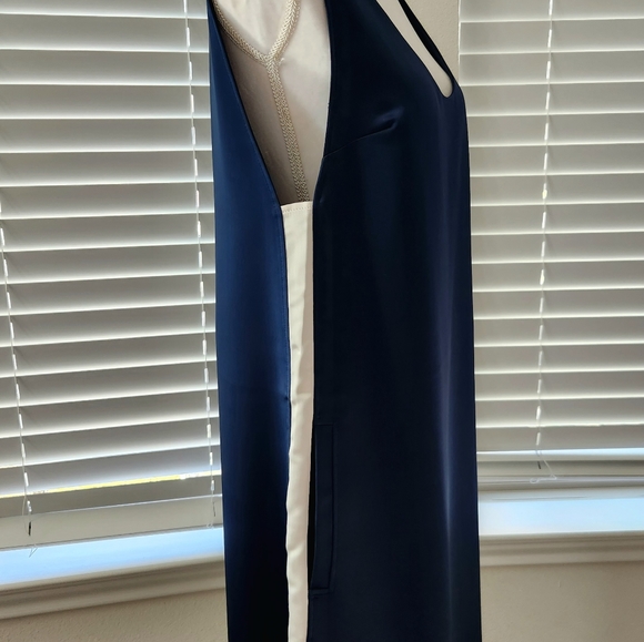 T Alexander Wang Mini Tank Dress With Pockets Blue and White size 6 - Picture 5 of 6